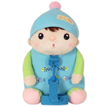 Рюкзак дитячий плюшевий Metoo Kawaii Sweet Boy Пупс 30см, с поводком