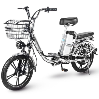 Электровелосипед MINAKO V8 Pro (48V, 15Ah, 600W) колеса 18", з багажником, заднім амортизатором і корзиною