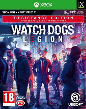 Гра Xbox One Watch Dogs Legion Resistance Edition (Blu-ray) (3307216139249)