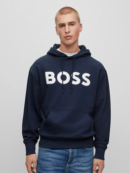 Bluza męska z kapturem Hugo Boss 50487134-404 L Granatowy (4063536959002)