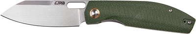 Ніж CJRB Knives Ekko AR-RPM9 Steel Micarta Green (27980356)