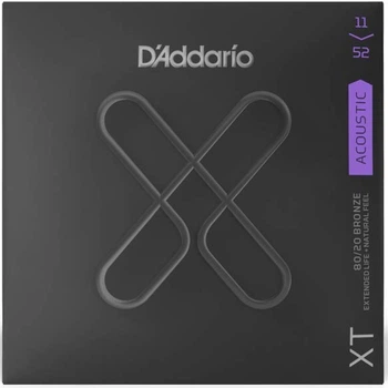 Струны для акустической гитары D'Addario XTABR1152 XT 80/20 Bronze Custom Light (11-52)