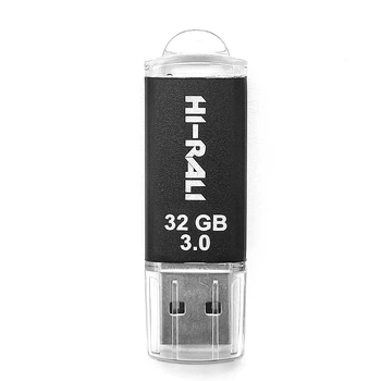 USB-флеш-накопичувач Hi-Rali Rocket Series 32GB USB 3.0 Чорний