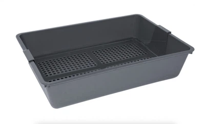 Туалет для кішок Savic Cat Tray 40х29.5х9.5 см Сірий з сіткою