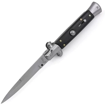 Выкидной нож стилет автомат AKC 9 с чехлом (Черный)