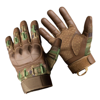Плотные перчатки Razor с защитными накладками и антискользящими вставками койот размер XL