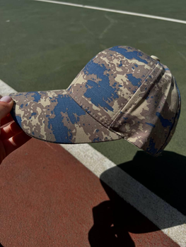 Хлопковая Кепка с липучкой камуфляж / Легкая Бейсболка размер универсальный