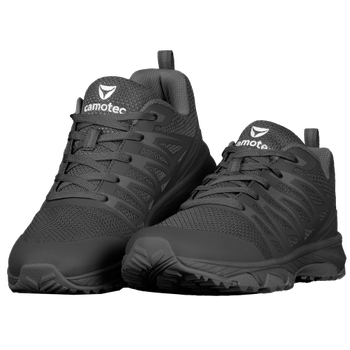 Легкие сетчатые кроссовки с PVC накладками / Летняя обувь на протекторной подошве черные размер 40