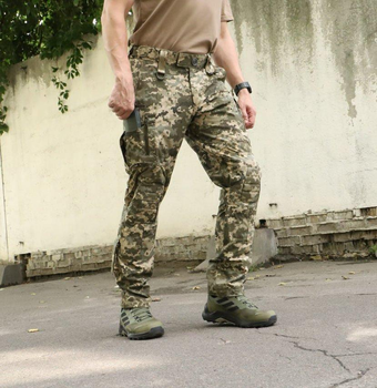 Тактичні штани "РАПТОР" піксель ріп-стоп з еластичною вставкою розмір 66 (903)