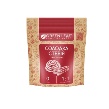 Стевия с корицей 1:1 100г Green Leaf