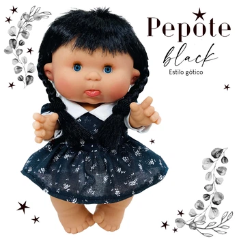 Пупс PEPOTE BLACK DOLL DISPLAY 26 см Nines d'Onil (0455AB)