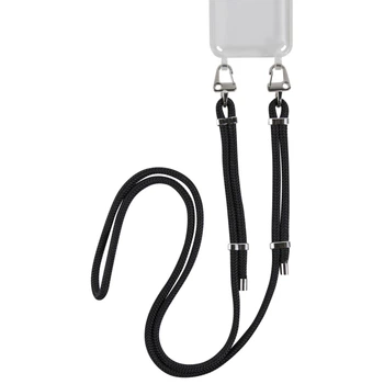 Шнурок для чехла Crossbody by Upex with Aide Black and Accrocher Silver