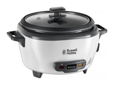 Рисоварка Russell Hobbs 27030-56 Medium, 300 Вт, антипригарное покрытие, на 6 порций, белый (27030-56)