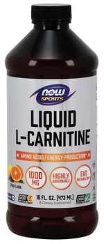 Жиросжигатель NOW L-Carnitine Liquid 1000 Цитрус