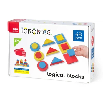 Развивающая игра Логические блоки Дьенеша 48 фигур. Igroteco (900408)