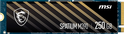 Накопичувач SSD 250GB MSI Spatium M390 M.2 2280 PCIe 3.0 x4 NVMe 3D NAND TLC (S78-4409PY0-P83)