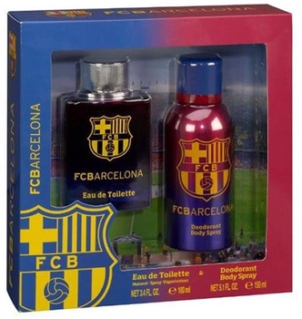 Zestaw męski Air Val FC Barcelona Set Woda toaletowa 100 ml + Dezodorant 150 ml (663350054668)