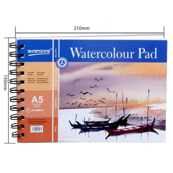 Leda Art Supply Watercolor Sketchbook A4 Hot Press Water Color Pad Sketch  Boo