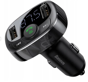 FM трансміттер блютуз модулятор Baseus S-09A CCTM-01 Bluetooth відтворення музики з USB