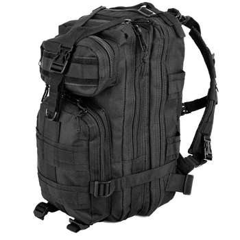 Рюкзак 25 л Cordura 1000D черный / Водонепроницаемый ранец с большим количеством карманов 50x30x25см
