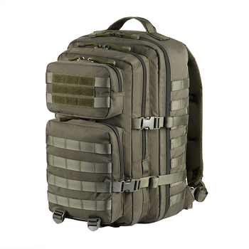 Водонепроникний Рюкзак M-Tac Large Assault Pack 36л із системою Molle та відділенням для гідропакету / Міцний наплічник олива