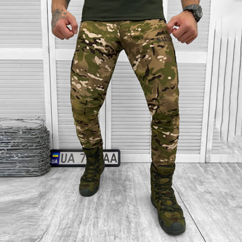 Легкі чоловічі Штани Ріп-стоп з регулюваними стяжками під колінами / Міцні Брюки мультикам розмір 2XL