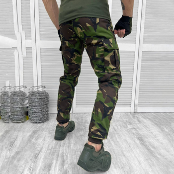 Чоловічі міцні Штани з накладними кишенями та манжетами / Щільні Брюки саржа мультикам розмір 2XL