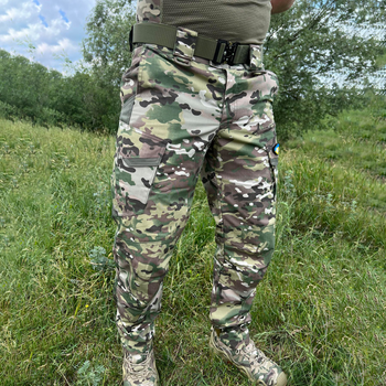 Чоловічі міцні Штани «Кайман» із накладними кишенями / Щільні Брюки ріп-стоп мультикам розмір XL