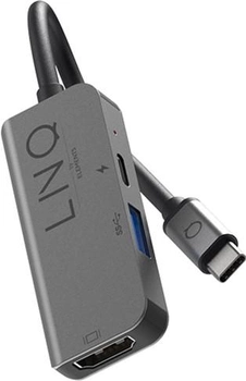 Hub USB 3 w 1 Linq USB Type-C (LQ48000)
