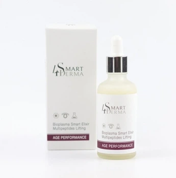Интеллектуальная сыворотка-эликсир БИОПЛАЗМА Smart4Derma Age Performance BIOPLASMA SMART ELIXIR MULTIPEPTIDES LIFTING 50мл