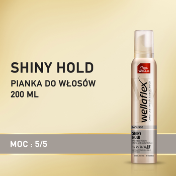 Pianka do włosów Wella Wellaflex Shiny Hold 200ml (4056800640218)