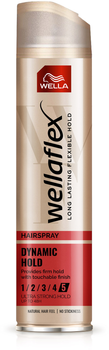 Лак для волосся Wella Wellaflex Dynamic Hold 250 мл (4056800965847)