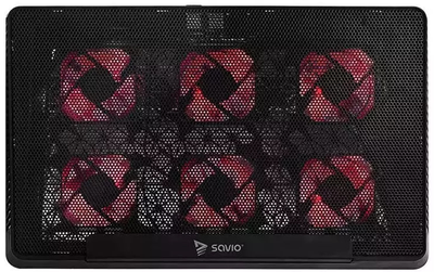 Охолоджуюча підставка для ноутбука Savio COS-01 6 вентиляторів (SAVGBCOS-01)