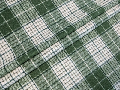Ткань Костюмка Шенон клетка, хаки, пог. м. (к06, 2304047E, д4 цв1)
