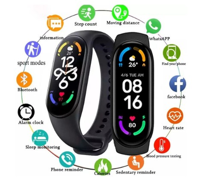 Фітнес браслет Smart Band M7 спортивний годинник black (FR-1861)