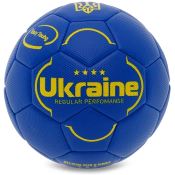 М'яч футбольний UKRAINE International Standart FB-9308 №3 PU Синій