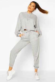 Худи женское укороченное boohoo (disney) s (8) Серое