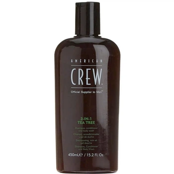 Шампунь (3 в 1) American Crew Shampoo, Кондиціонер та Body Wash Tea Tree 450 мл 669316214848