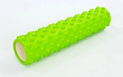 Массажный ролик EasyFit Grid Roller PRO 45 см Салатовый