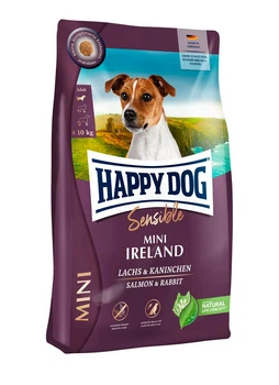 Сухой корм Happy Dog Mini Irland для собак малых пород с мясом лосося и кролика 10 кг