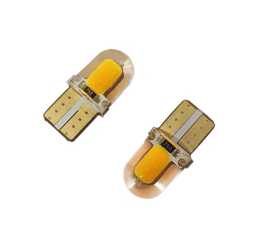 Светодиодная лампа&nbsp;Т10 W5W COB silicone 12V Жёлтая Avtoexpect (10768)