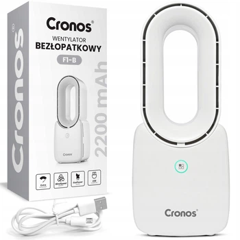 Вентилятор переносной CRONOS безлопастной,USB