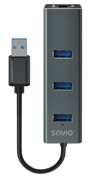 Hub USB Savio AK-58 USB 3.0 4-w-1