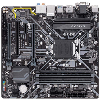 Материнс'ка плата Gigabyte B365M D3H-RD (B365M D3H-RD) (s1151v2, Intel B365, Micro-ATX) Б/в,U1