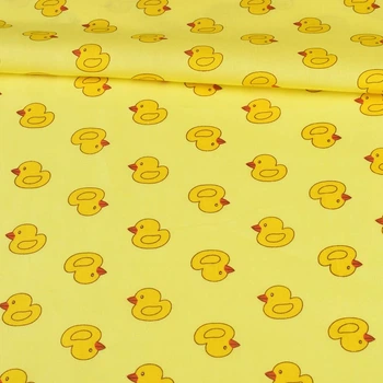 Коттон жовтий в качечки, ш.145 (12061.005)