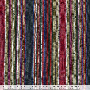 Ткань этно малиново-бежевые, зелено-белые полосы ш.150 (22803.093)