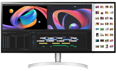 Монитор LCD 34" LG 34WK95U-W 2xHDMI, DP, TBT, USB-C, MM, NanoIPS, 5160x2160, DCI-P3 98%, HDR600 (34WK95U-W)