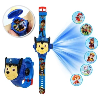 Часы наручные детские с 3d проектором "Щенячий патруль (Paw Patrol)/ Гончик Чейз, Гонщик" Special edition 1010-07