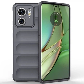 Силиконовый (TPU) чехол Deexe Terra Case для Motorola Edge 40 - Dark Grey