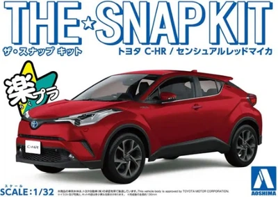 Сборная модель 1/32 автомобиля The Snap Kit Toyota C-HR (Sensual Red Mica) - SNAP KIT Aoshima 05637